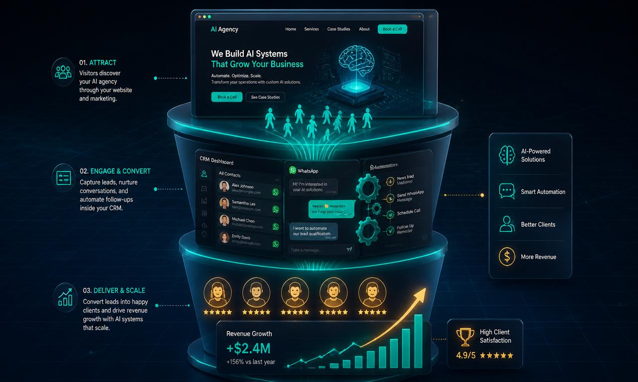 Bundle Box growth funnel: website to CRM to happy clients