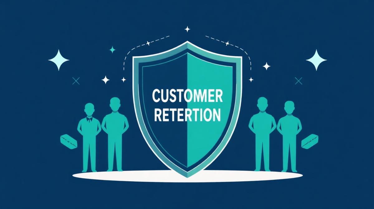 Customer retention shield protecting clients from competitor pricing