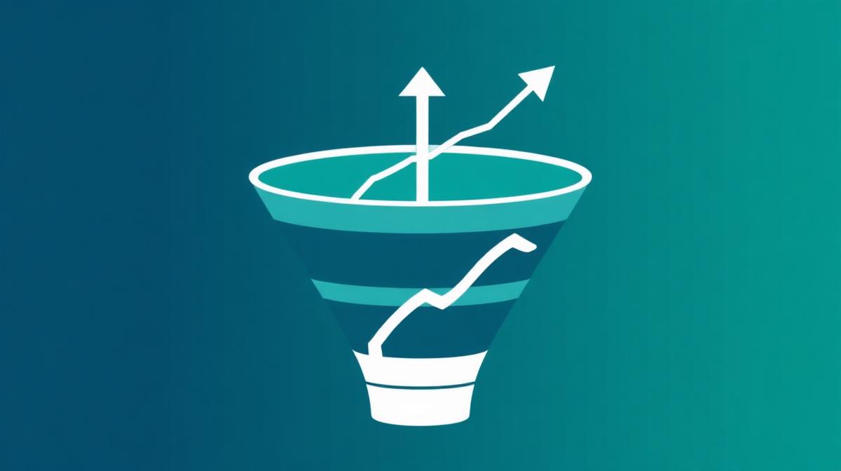 Lead generation funnel showing organic growth strategies