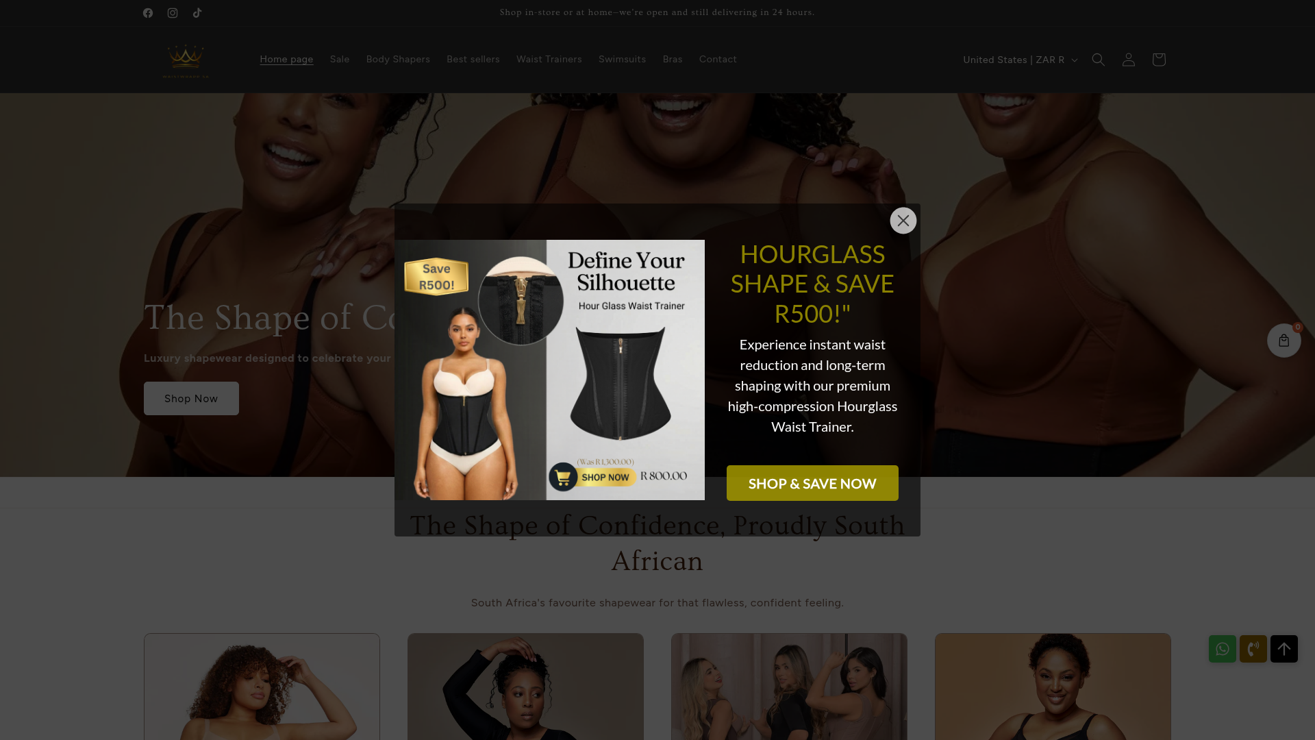 WaistWrapp SA website by Bundle Box